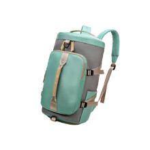 Travel Duffel Bag Large Capacity Convertible Tote and Backpack Durable Oxford Holdall Grey