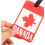 2pcs Canadian Flag Luggage Tag Set – Durable Travel ID with Multi‑Function Card Holder and Secure Loop 4