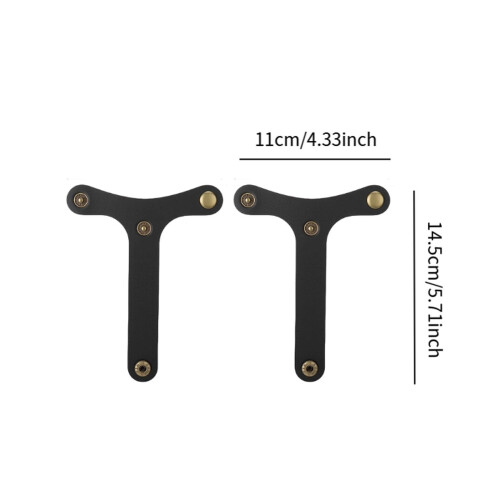 2X PU Leather Luggage Strap and Bag Bungee for Suitcase Handbag, Secure Attachment, Quick Release 2