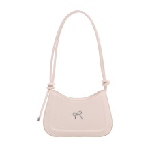 Elegante strikken PU crossbody tas voor dames Zachte-Wit