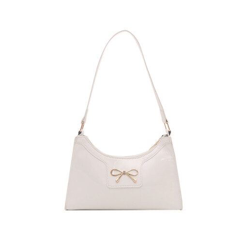 Retro PU-handtas Lichtgewicht schoudertas met grote-Wit