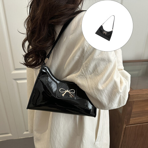 Retro PU-handtas Lichtgewicht schoudertas met grote-Wit 2