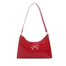 Stijlvolle, casual schoudertas Lichtgewicht PU-avondtas-Rood