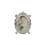 Romantics Decorative Picture Frame with Crystal-White 6 inch 1