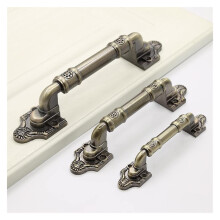 Zinc Alloy Door Handle with Keys 12.8cm Durable Lock for Wooden Sliding Cabinet and Wardrobe Doors