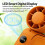 Portable Handheld Fan 5 Speed Cooling USB Rechargeable-White 7