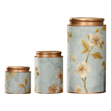 Decorative Metal Teas Container Perfect For Home Kitchens-3