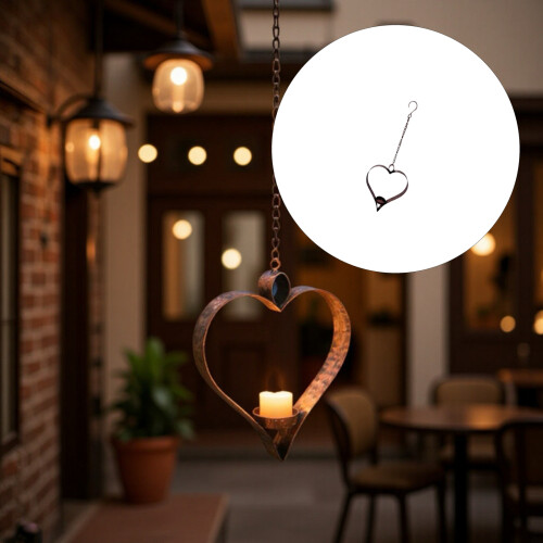 Heart Shape Candle Holders Decors Decorative Taper Candle 1
