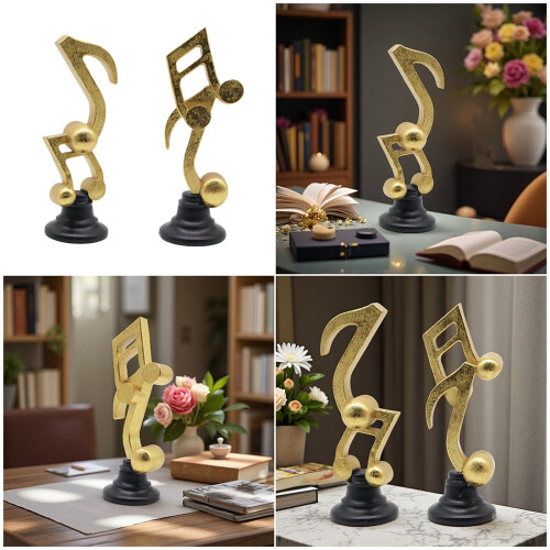 Statue de notes de musique, décorations de maison modernes,-02 2