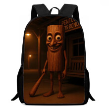 Horror Game Backpack 17 Inch Large Capacity Travel Bag with WearResistant Fabric and Breathable Back Panel