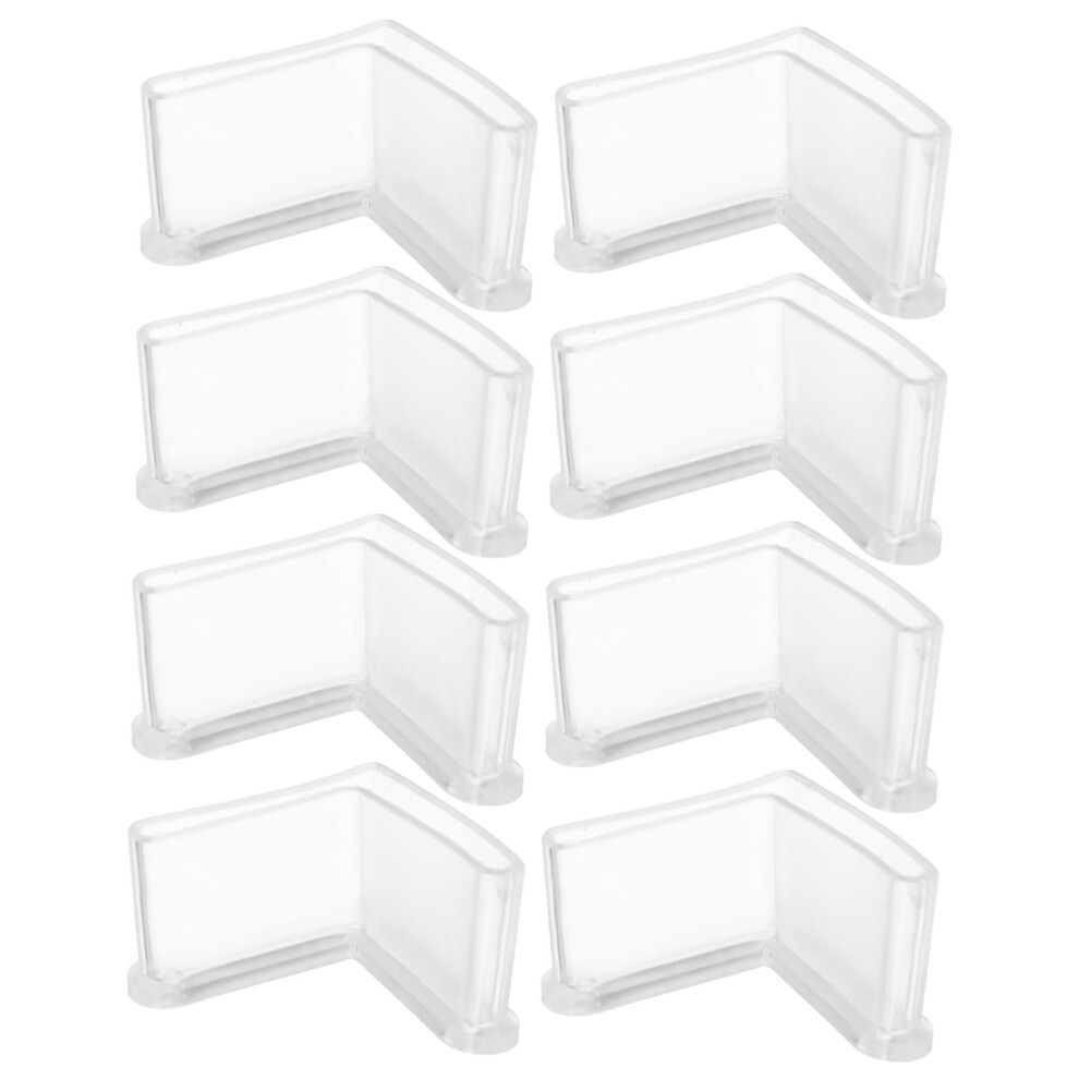 Furniture Leg Protectors 8Pcs Set, Transparent Rubber Corner Pads For Metal Shelves, ScratchâProof Floor Protection 9771547874485