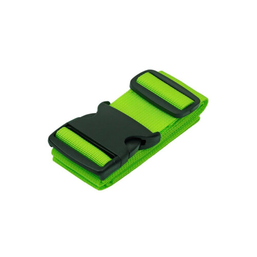 Adjustable Green Luggage Strap with BreakResistant Buckle for Secure Suitcase Closure and Easy ID