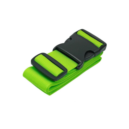 Adjustable Green Luggage Strap with BreakResistant Buckle for Secure Suitcase Closure and Easy ID 1