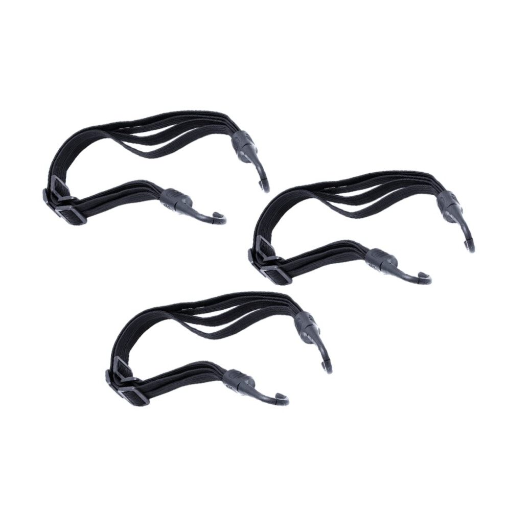 3Pcs Bungee Cord Straps Secure Hold No Shifting For Motorcycles And Bikes Quick Fasten Easy Release 9330225349952