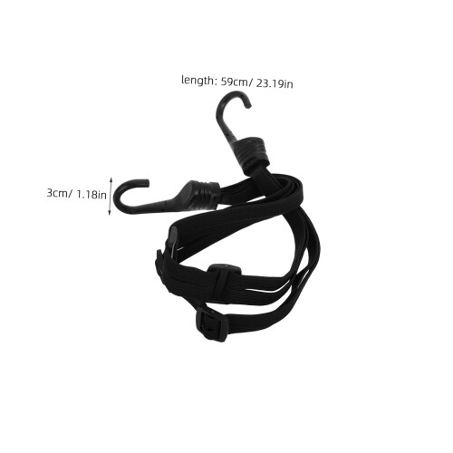 Motorcycle Helmet Bungee Cords with Durable Hooks Adjustable Elastic Straps for Camping Luggage 1
