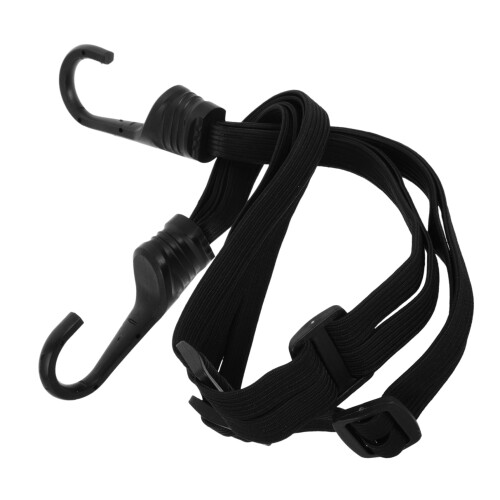 Motorcycle Helmet Bungee Cords with Durable Hooks Adjustable Elastic Straps for Camping Luggage