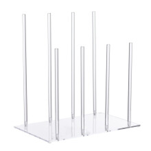 Vertical Shoe Organizers Holds 4 Pair Sturdy Acrylic Boot Rack