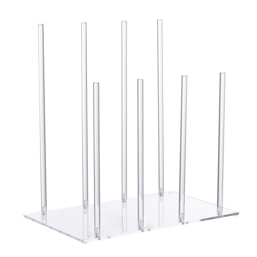 Vertical Shoe Organizers Holds 4 Pair Sturdy Acrylic Boot Rack