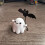 Statue de chien Spectres sur le thème d'Halloween fabriquée à 2