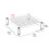 Stevige acrylkunstenaarborstelorganizers 100 slots Workshop 4