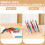 Stevige acrylkunstenaarborstelorganizers 100 slots Workshop 7