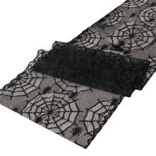 Polyester Halloweens Tablecloth With Lace Pattern-spide 4