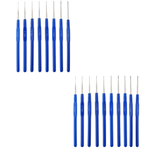 Coated Tunisian Crochet Set Smooth Knitting Accessories With-B 1