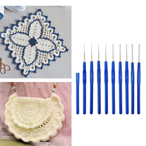 Coated Tunisian Crochet Set Smooth Knitting Accessories With-B 2