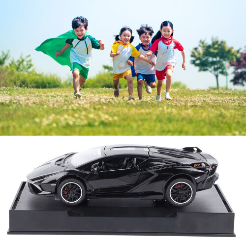1/32 Scale Alloy Car Model Black - 150mAh CR2023 2