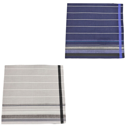 Absorbent Cotton Handkerchief Vintage Stripe Pattern Gentle-B 1