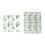 Serviettes de table absorbantes avec-Imprimé feuilles vertes 2
