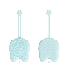Dubbelzijdig Siliconen Pet Grooming Handschoen Voor Hond-Blauw