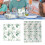 Serviettes de table absorbantes avec-Imprimé feuilles vertes 3
