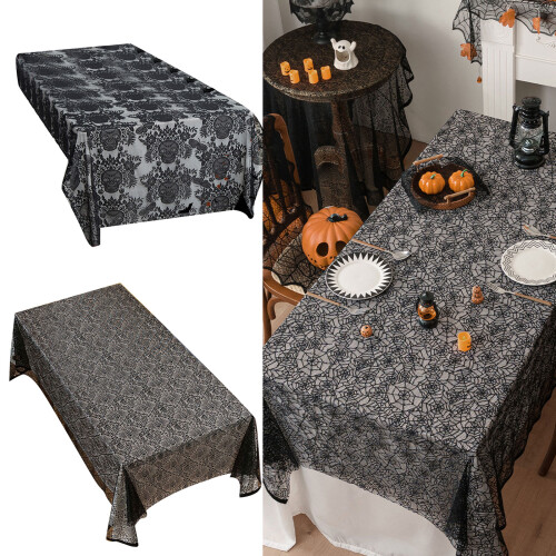 Polyester Table Cover Decorative Sheer Lace-Spider web 1 1