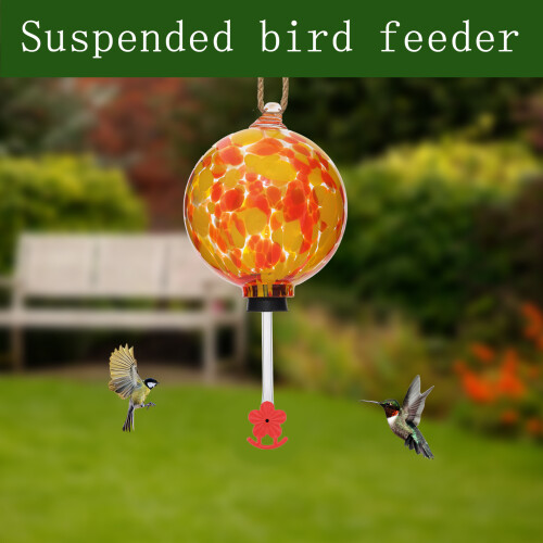 Hanging Hummingbird Water Dispenser Transparent Container-01 1