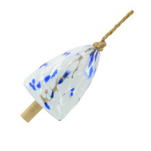 Glass Wind Chime Weather Resistant Hanging Ornament Suitable-MD