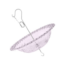 Übergroße transparente Kolibris-Futterspender, rostfrei,-Lila