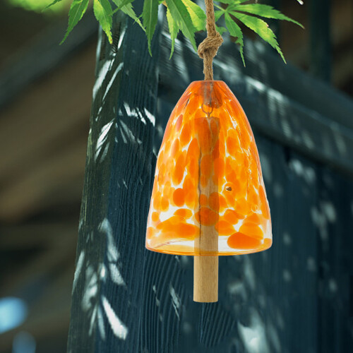 Handcrafted Tonal Glass Wind Chime Musical Dotted-Model B 1