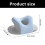 Memory Foam Face Rest Cushion-Deep Space Grey Student money 3