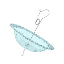 Mangeoires suspendues imperméables d'oiseau avec la fenêtre-Bleu