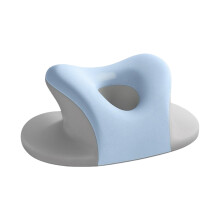 Oreiller de sieste en-Couleur bleu et gris Argent étudiant