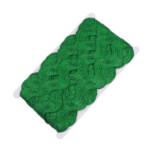 10Yards Wavy Polyester Webbing Ribbon 25mm Wide S Shape-Green