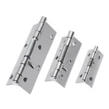 2 Inch Self Closing Door Hinges, Nickel Plated Stainless Steel Spring Hinges for Cabinet and Furniture