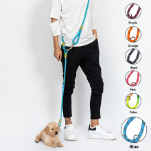 Hands-Free Nylon Dog Leash 90x4x2cm, Black, 300g