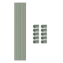 Regulable Plant Support Stick Bendable For-10 brackets plus 10