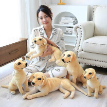 (squat 40cm) Simulation Golden Retriever Doll Plush Toys Cute Large Dog Guide Dog Stuffed Soft Animal Toys For Kids Accompany Doll Gifts