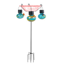 Weatherproofed Plastic Bird Feeder Automatic Sunlight-Red