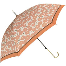 Windproof Travel Umbrella for Rain and Sun, Automatic Open Golf Umbrella 100cm Brown