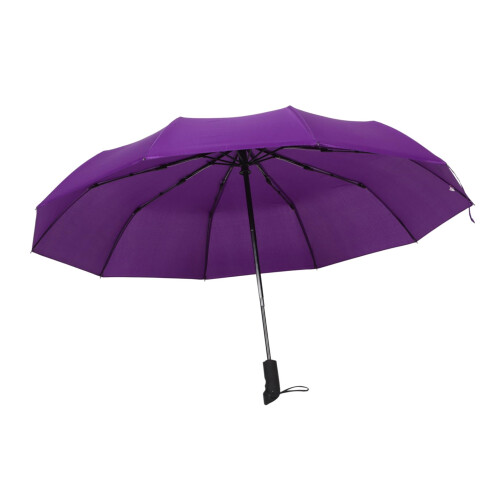 Automatic Windproof Golf Umbrella with Auto Open Close Compact Purple Design for Travel