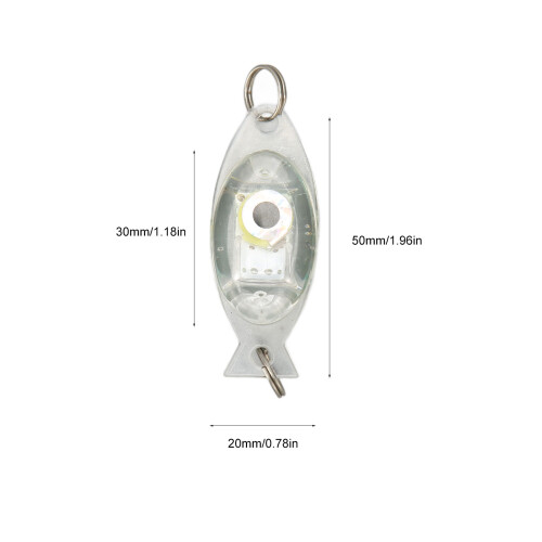 10Pcs LED Lure Light Eye-Shape 72g 160mAh Colorful 1